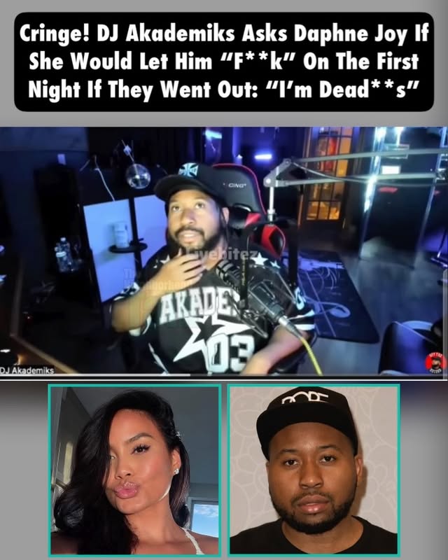 DJ Akademiks seems to want a piece of Daphne Joy after the Diddy tape leaked… Thoughts? 👀👀 (SWIPE) 🎥: @livebitez