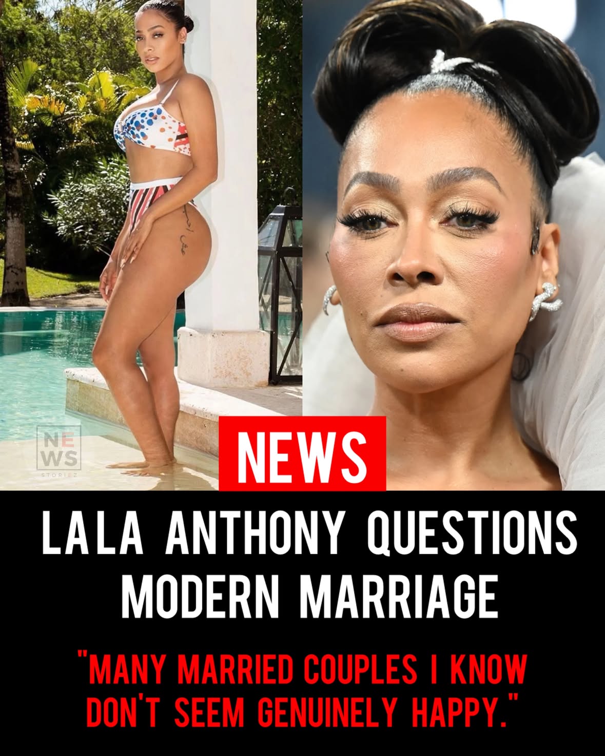 La La Anthony has social media debating after revealing that marriage is no longer a personal goal for her. During a recent conversation, the actress explained that many of the married couples she knows don’t appear genuinely happy, which has influenced how she views relationships today.

Her comments immediately sparked discussion because marriage has traditionally been viewed as the ultimate relationship milestone. But for many people, especially after experiencing divorce or witnessing difficult relationships up close, the conversation looks very different than it did a generation ago.

Some people agreed with La La, arguing that happiness, peace, and compatibility matter more than legal status. Others pushed back, saying a few unhappy marriages shouldn’t define an institution that has worked for countless couples around the world.

The debate quickly became less about La La’s personal choice and more about what people actually want from modern relationships.

Is marriage still the ultimate relationship goal, or has happiness become more important than the title itself?