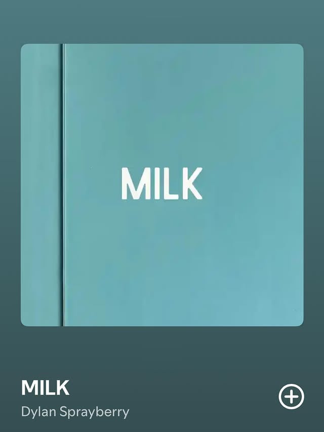 My new song MILK is out NOW!!! Go give it a listen and let me know what you think!Click the link in my bio! by @dylansprayberry