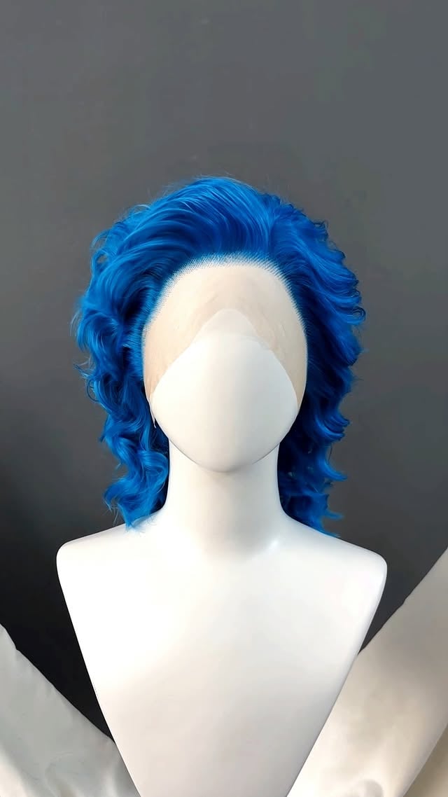Just dropped🔥🔥🔥🐋Turquoise Blue Wavy Lace Front Synthetic Men's Wig 👉Shop at link in bio > Search LF8129 #wigisfashion #wigs #perruque #perücke #peluca #lacefrontwigs #cosplaywigs #cosplay #lacewigs #gorgeoushair #hairstyle #haircolor #hairgoals #fashionwigs #menshair #cosplayboy #cosplaymakeup #eboy #shorthair #gamecosplay #bluehair #goth #alt #cosplaygirl #animeboy #animecosplay #curlyhair #newarrival by @wigisfashion