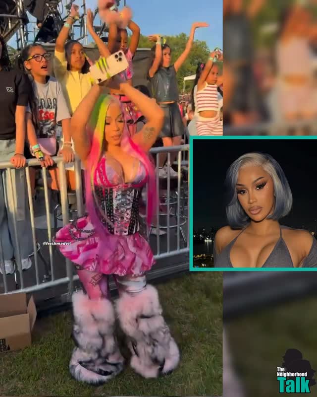 Neighbors, Cardi B is giving looks at the Katseye concert with Kulture! Y’all here for it! | 🎥 @freshmadeit