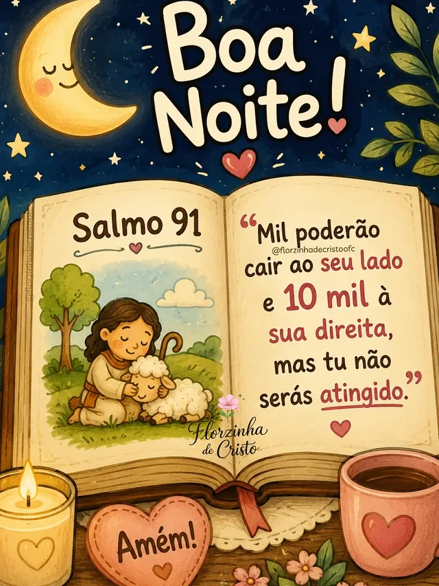 Se você está enfrentando dias difíceis, sentindo medo, ansiedade ou apenas deseja fortalecer sua fé, reserve alguns minutos para ler esse salmo tão especial. Ele nos lembra que existe um refúgio seguro nos braços do Senhor.

Que a Palavra de Deus alcance o seu coração e renove suas esperanças. ❤️

📖 Leia o Salmo 91 hoje e permita que cada versículo fale com você.

Deus abençoe sua vida! 🙏