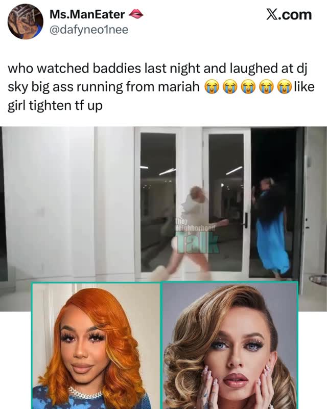 Now why would she take off like that 😂😂*we do not condone bullying or violence*