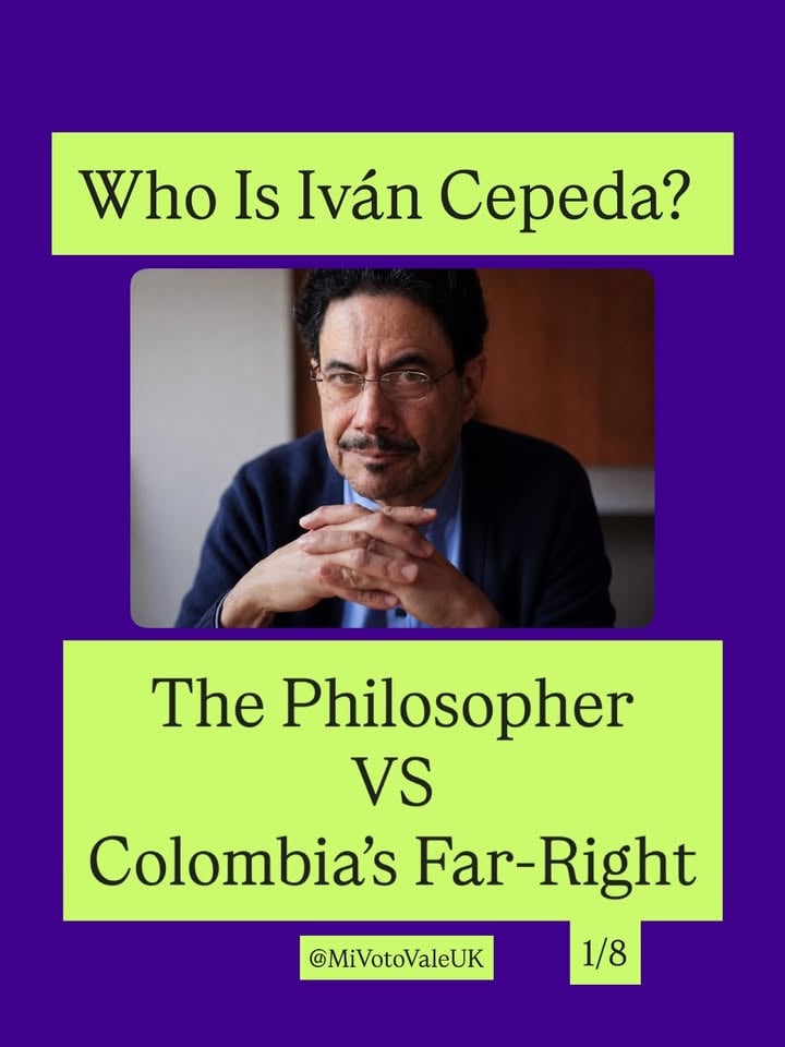 There’s only one extremist candidate, Abelardo de la Espriella. Ivan Cepeda is the moderate and sensible candidate. @ivancepedacastr 

Vote Cepeda on the 21st of June.