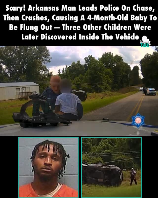 TNHT Staff: @hausofaaron__________________Neighbors, a man’s decision to flee from police ended with a terrifying crash, putting four young children in danger.__________________According to authorities, an Arkansas State Police Trooper attempted to stop 28-year-old Tyrice Fletcher for a traffic violation. However, Fletcher refused to pull over, leading Troopers on a chase that reached speeds of more than 100 mph.__________________Fletcher eventually lost control of his SUV, struck a light pole, and overturned.__________________Police say a 4-month-old infant, who was not restrained, was ejected from the vehicle during the crash. Troopers secured the infant and safely removed three other children, all under the age of 6, from the wreckage.__________________“All four children were transported by ambulance to Ouachita County Medical Center for evaluation and treated for minor injuries,” authorities said.__________________Following the crash, police recovered a defaced firearm and marijuana from the vehicle. Fletcher was arrested and booked on multiple charges, including Felony Fleeing, four counts of Endangering The Welfare Of A Minor, firearm offenses, drug-related charges, Reckless Driving, and four counts of No Child Passenger Restraint. Thoughts? 😳🎥: Arkansas State Police