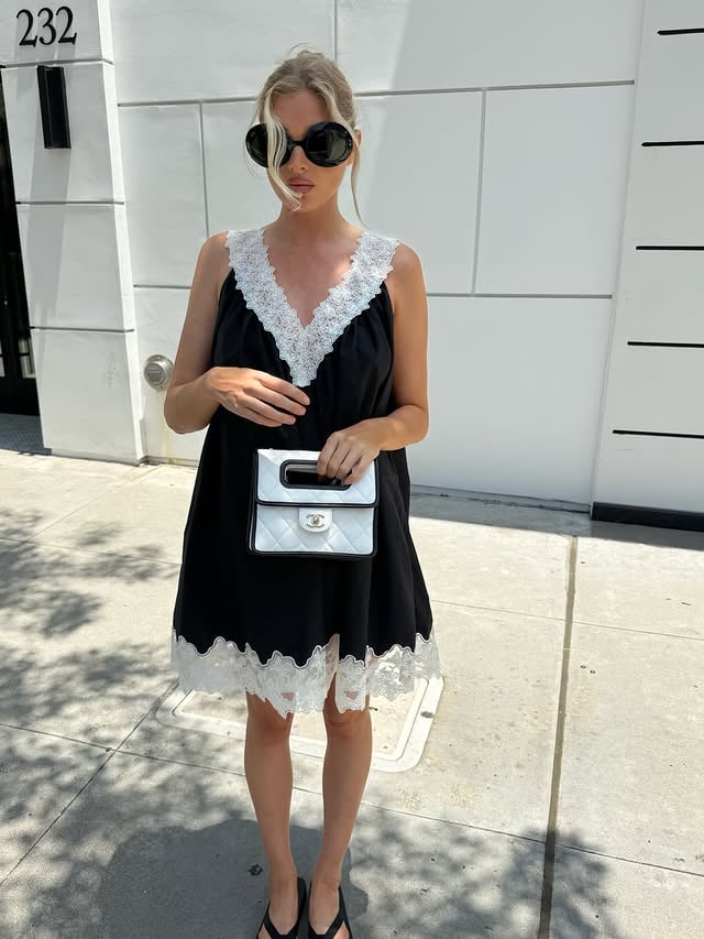 This perfect dress @helsastudio (dropping July in three colors!) 🤍