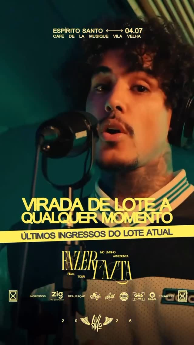 Dia 04 de Julho tem @mclivinho com a @fazerfaltatour em Vila Velha e a virada de lote pode acontecer a qualquer momento! Já garantiu seu ingresso?Mais detalhes sobre vendas no www.melhoreseventosdoes.com.br (link na Bio)#MelhoresEventosdoES #VilaVelha #BravaEntretenimento #MCLivinho #FazerFaltaTour by @melhoreseventosdoes