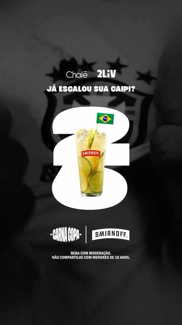 Já escalou sua caipi?🍋No Carna Copa, a seleção é por sua conta.Caipis especiais em parceria com a Smirnoff esperando por você. Qual vai ser a titular da sua noite?🇧🇷@smirnoffbr by @_clubechalezinho