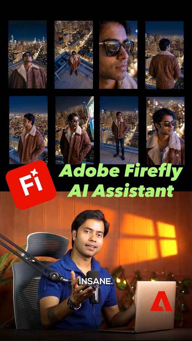 Comment “FLY” and I’ll send you the link! 🔥@adobe just introduced Firefly AI Assistant, a new way to get creative work done. I simply described what I wanted and it provided exactly what I was looking for. You can even change anything just by telling it.The assistant handled the technical workflow while I stayed focused on the creative direction. Try Firefly Al Assistant now at https:// firefly.adobe.com/ai-assistant#AdobeFireflyAmbassadors #FireflyAIAssistant #Ad @adobefirefly by @officialpwnkumar