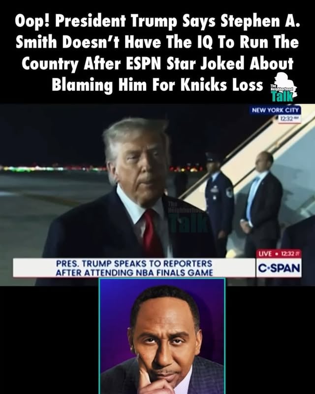 The way Stephen A. Is about to yell into that microphone 😂😂 Neighbors, y’all surprised? 👀 Via: @cspan @espn