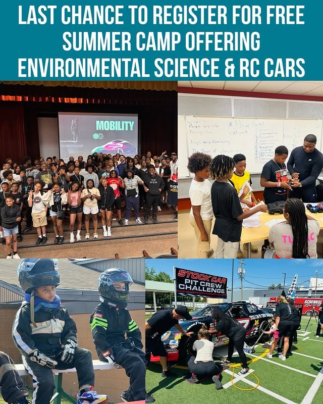 Registration is filling quickly for a free Environmental Science and Mobility Summer Camp designed for students entering 1st through 8th grade in Fall 2026. @iammycityparks The program gives students a chance to explore, build, create, and learn through hands-on activities focused on environmental science, sustainability, mobility, STEAM, outdoor learning, and teamwork.Students will take part in RC car and mobility challenges, pit crew team competitions, nature exploration, leadership development, literacy and math enrichment, and career exposure through guest speakers.The camp will also provide free breakfast, lunch, and snacks.Organizers say the program is more than just a summer camp. It is an opportunity for young people to build confidence, make friends, learn new skills, and explore future career pathways in science, transportation, and environmental innovation.The camp will be held at Rochester Christian University from June 15 through July 22, Monday through Friday, from 9:00 a.m. to 4:00 p.m.The program is free, but space is limited and registration is nearing capacity.Parents or legal guardians must complete registration on behalf of their student.Community members are encouraged to share this opportunity with parents, grandparents, teachers, mentors, church members, and others who may know a student who could benefit from the program. Link in their bio @iammycityparks by @metrodetroitnews