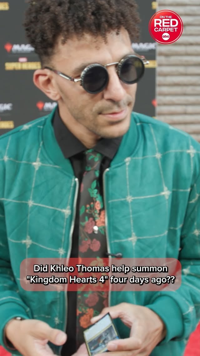 Did Khleo Thomas just help break another curse?!?We talked to the "Holes" actor on Friday about wanting the Disney movie represented in the "Kingdom Hearts" series, and how much he was dying for another trailer for the game...imagine his surprise this morning!"Kingdom Hearts 4" is currently in development from Square Enix studios in partnership with Disney. by @ontheredcarpet