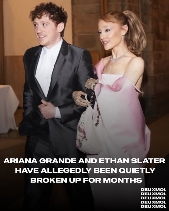 According to a well-placed source, Ariana Grande and Ethan Slater have allegedly been quietly broken up for several months.

We’re told Ariana is doing great and has been very focused on her tour and upcoming new album. The split was amicable, and the two gave the decision a lot of time and careful consideration before deciding to go their separate ways.

The source also alleges they are still friends and remain very supportive of one another. Deuxmoi has also been told Ariana’s new album is in no way about her relationship with Ethan, so no need to do any lyrical detective work.