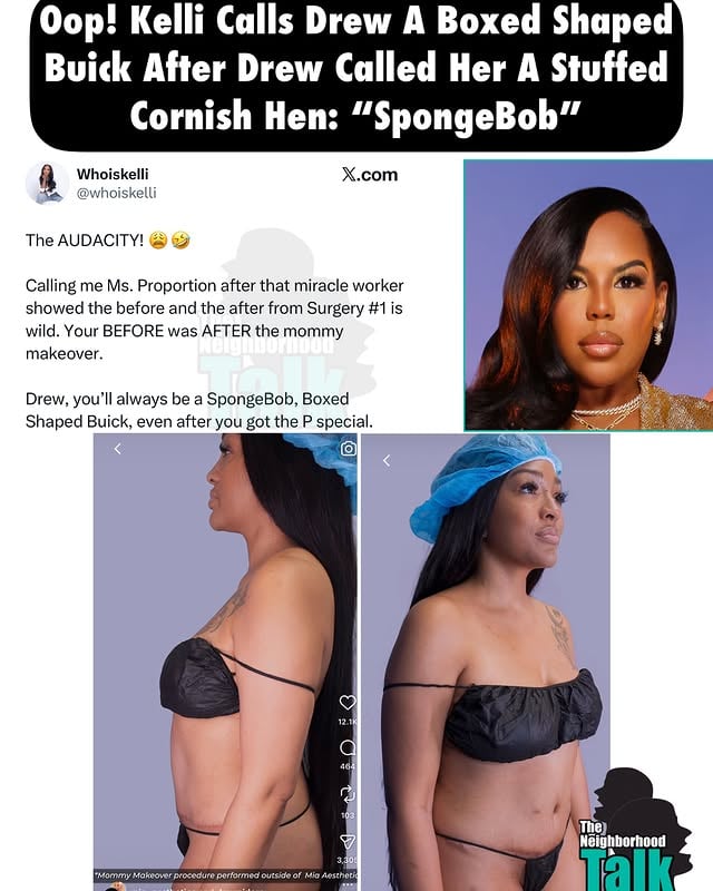 Chile….Kelli and Drew are going at it on X of their body shapes….Neighbors, who y’all siding with? 👀 by @theneighborhoodtalk