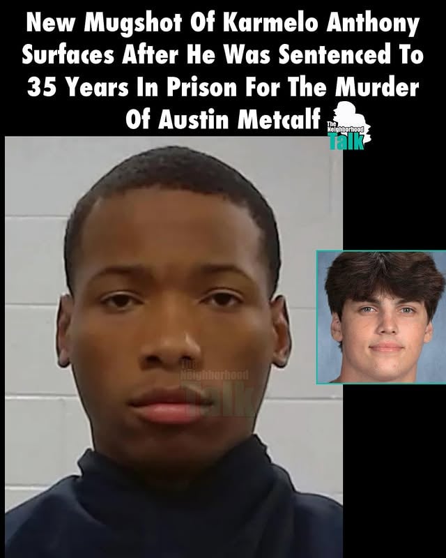 TNHT Staff: @fashionswarrior_________Neighbors, an updated mugshot of Karmelo Anthony has been released to the public after his sentencing.______In the new photo, Anthony is now featured with a low cut. The 19-year-old was sentenced to 35 years in prison on Tuesday after being convicted of first-degree murder in the death of Austin Metcalf. The case and trial have drawn a lot of attention, with many highlighting the racial bias of the justice system.______Anthony’s trial was fairly short after he claimed self-defense in the April 2025 incident that left Metcalf dead. During a track meet, Anthony sat under a rival school’s tent to escape the rain. Metcalf approached and asked Anthony to leave multiple times, then got physical by bushing him, according to witnesses. Anthony then went into his backpack and warned Metcalf, “Touch me and see what happens” before fatally stabbing him.______The court rejected the self-defense claim and sentenced him to 35 years. Thoughts? by @theneighborhoodtalk