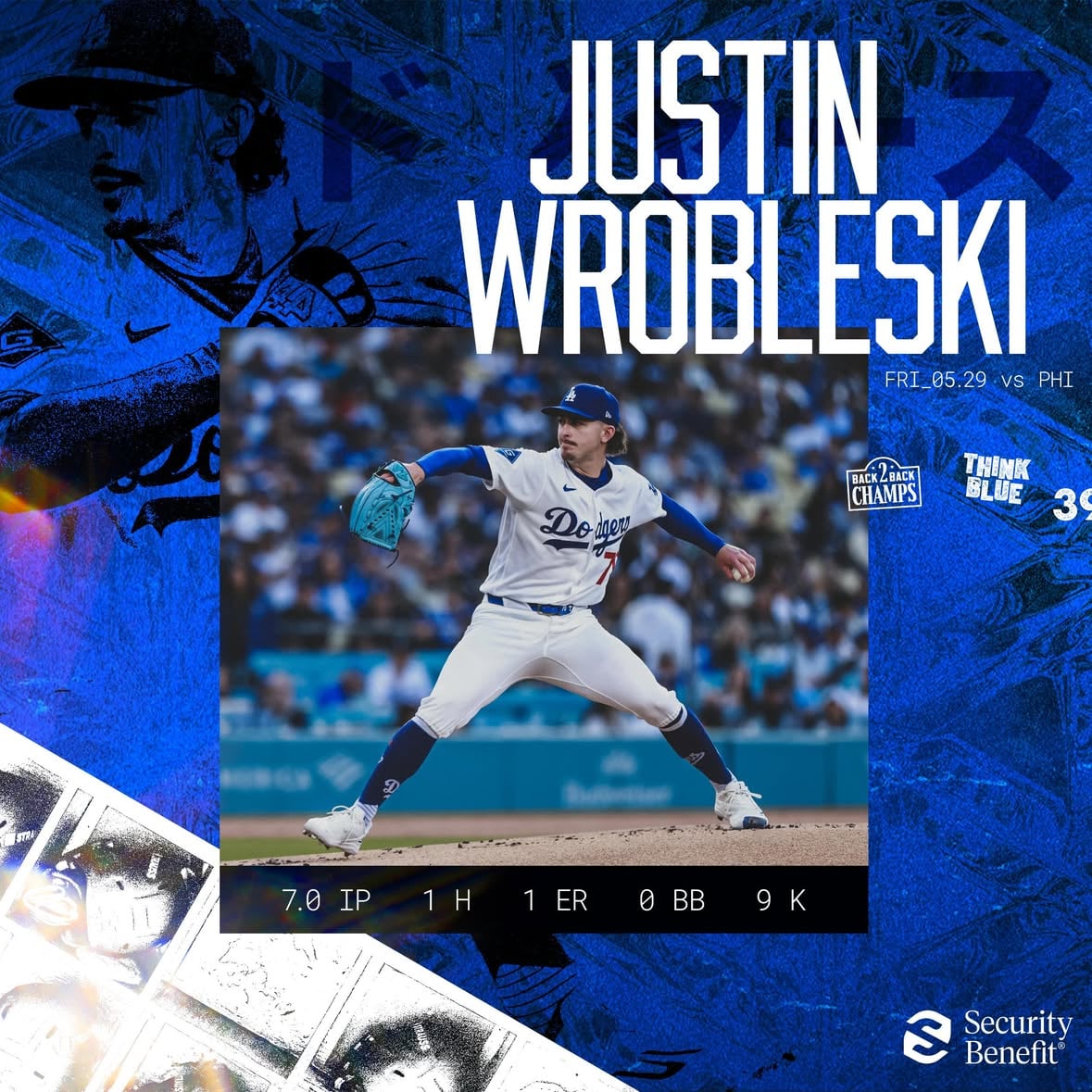 Seven innings of one-hit baseball from Justin. 🔥