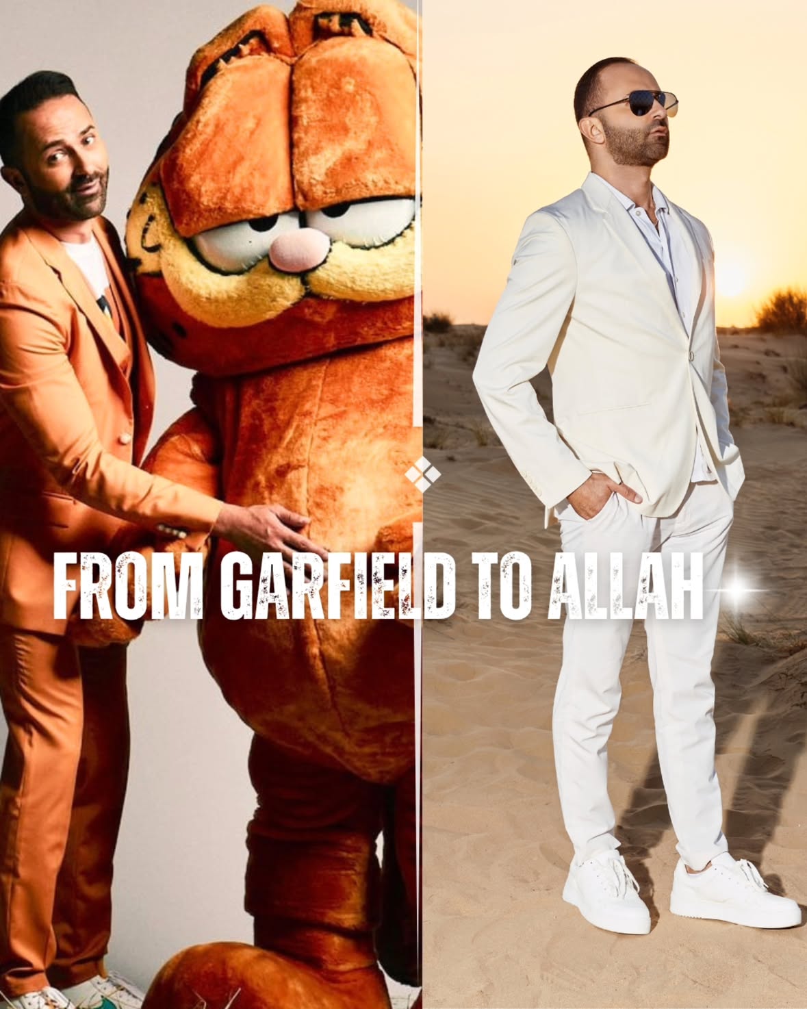 HATE me if you want. ZERO f*cks to give, indeed! 

My dreams are tooooo BIG for any human. I had no choice but to turn to GOD, closer to you than your jugular veins. 

I was the world's youngest Garfield licensee. I built the first Garfield restaurant. I wore the orange suit. I fought the trolls. I lost the license. I lost the money. I lost the years.
And then I found the only thing that was never for sale. He had to isolate this rebel!

This book is that journey. From a cartoon cat to the dream that changed everything. From licensing deals to duas that actually worked. 

From performing for the world to surrendering to God.

I am not asking you to follow my path. 

But #America lied to you on how to attain happiness:

I was not born practicing Islam. I was born Muslim and lived most of my life away from it drinking Veuve Cliquot weekly (sober 6 years).

— Then the Prophet ( PBUH ) came to me in a dream. I believe he gave me a message I needed to pass on.

That message is simple:

You do not need to be #Muslim to reach Ataraxia. You need to surrender control to whatever is greater than you. Stop trying to control what was never yours to control.

Practice gratitude until the brain rewires itself. Surely there are things to say that worked wonders for Muslims. Maybe why they are soooo wealthy in oil 😆 and US branded Arabs = terrorists.

The #Quran described this peace thousands of years before neuroscience confirmed it. I am not asking you to change your religion.
I am asking you to try something that actually works. That is the whole message.

That is when God showed me a 369 billion dollar problem in licensing that I could only see from the bottom. He had something bigger planned all along. I am still in it now.

In my book - 10 years in making:

I am asking you to consider that peace called Ataraxia (Rida in Arabic)— real, permanent, unshakeable peace — exists. I found it after losing everything, patient for the bigger dreams.

From Garfield to Allah. That is the whole story. And it is out now. It will change something in your life 100% guaranteed or haters will BURN it 🔥(Allah name mentioned - you'll curse yourself - Don't do it. For real.)
 
》Link in bio