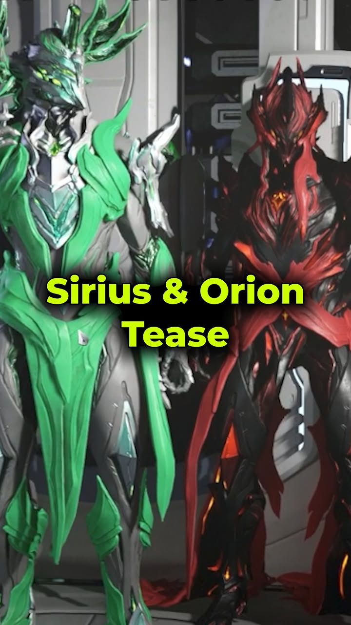 During Devstream 196, Design Director Pablo Alonso explained that Sirius & Orion are in fact one Warframe.