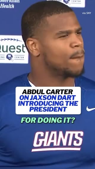 Abdul Carter discusses his current relationship with Jaxson Dart