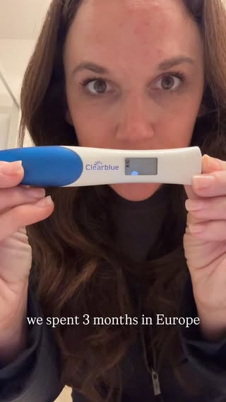 For those of you good with math… we found out in Portugal 🇵🇹 but oui - this is a French 🇫🇷 creation. 

 Have you ever brought home any souvenirs? 🤣🤣
& who wants to see us tell the kids??? 

#pregnant #preggolife #portugal #france #travelfamily