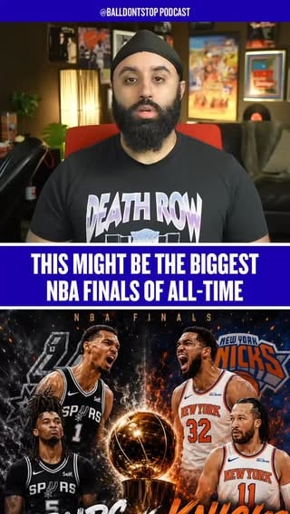 Knicks vs Spurs really might be the biggest NBA Finals of all-time 🤷🏽‍♂️ I'll post my pick in a few days, but this is colossal business for the league.
