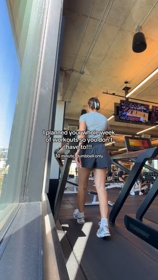 comment DUMBBELL and I’ll send you the full workouts for each day this week 💪🏼🤠 no better time to start than with a new week and new month tomorrow on June 1st!! Xx nicolemwinter