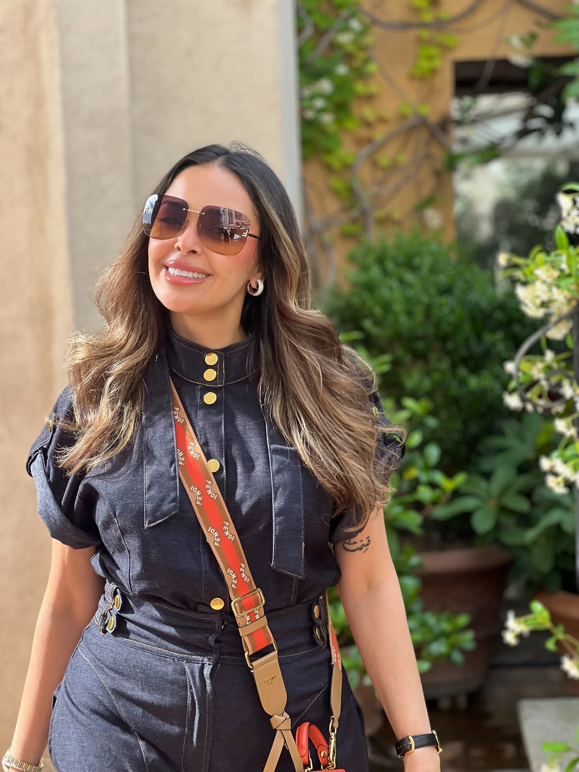 Domus Fendi 🥰❤️Coffee at the gorgeous private terrace of the residence of the infamous italian actress Franca Gonella 🥰❤️