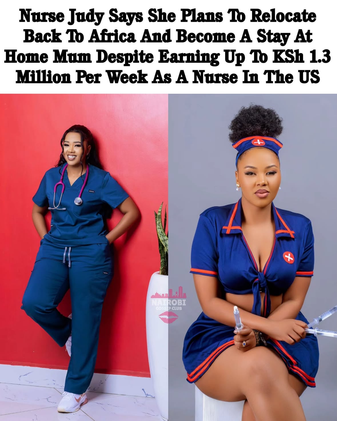 Nurse Judy has revealed that she is planning to relocate back to Africa and become a stay at home mum despite reportedly earning up to KSh 1.3 million per week working as a nurse in the United States.

In a video shared online, Nurse Judy said she is emotionally, mentally and physically exhausted from living alone in America and wants to return to Tanzania to be closer to her family and partner.