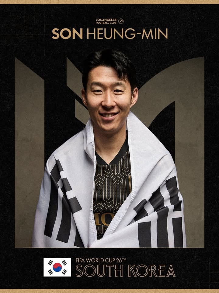 Son Heung-Min has been named to South Korea’s squad for his fourth World Cup 👏🇰🇷