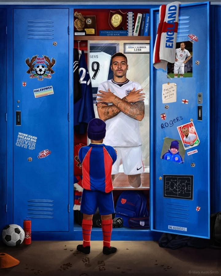 @mrogers, Halesowen’s coldest baller 🥶

#ThreeLions | #FIFAWorldCup  

🎨 @maryaxonsmith