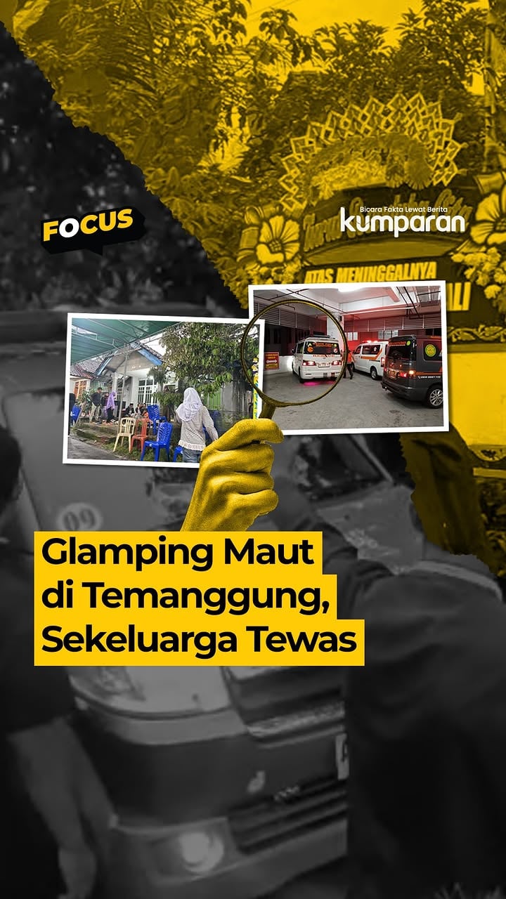 Empat orang sekeluarga asal Ambarawa ditemukan meninggal saat glamping di objek wisata Posong, Temanggung. Mereka menginap di tenda glamping itu sejak Selasa (26/5). Esoknya, sekitar pukul 11.40 saat waktu checkout, petugas memanggil mereka tapi tak ada jawaban.⁠
⁠
Lalu, sorenya, sekitar pukul 15.30, petugas balik lagi buat cek. Karena tak ada jawaban, petugas pun buka pintu tenda. Ternyata, mereka sudah dalam kondisi meninggal, tubuhnya kaku, tangan mengepal. Petugas langsung kontak polisi.⁠
⁠
Dari olah TKP, polisi menduga sekeluarga itu keracunan gas. Dugaan itu menguat setelah penyidik menemukan gas portable yang dipakai korban buat memasak BBQ di dalam tenda. Sementara itu, kondisi tenda glamping relatif tertutup.⁠
⁠
Kata polisi, tak ada tanda kekerasan di tubuh keempat korban. Jenazah para korban pun langsung dibawa ke RSUD Temanggung buat autopsi. Saat ini, polisi masih menunggu hasil forensik dan uji lab sampel BBQ buat ungkap tewasnya sekeluarga itu.⁠
⁠
📸: Dok. BPBD Kab. Temanggung, Polres Temanggung, kumparan/Intan Alliva.⁠
⁠
Baca selengkapnya dengan klik link di bio. Cari tahu berita update lainnya dengan download aplikasi kumparan di App Store atau Google Play.⁠
⁠
📝: focus | glampingtemanggung | news | svl | R169 | E164 | V165 | V175⁠
⁠
#bicarafaktalewatberita #kumparan⁠