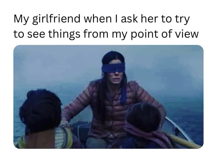 She might be blind 

#girlfriend #relationships #relationshipmemes