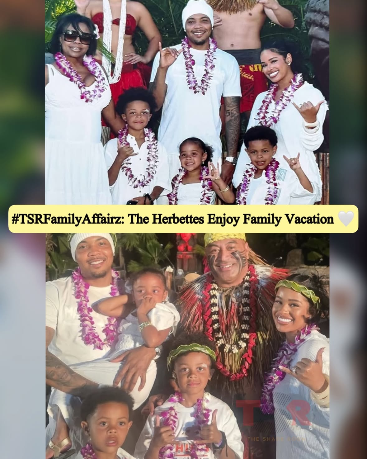 #TSRFamilyAffairz: #GHerbo and his family seem to be having a great time on vacay! 🤍✍🏾: #TSRStaffLG