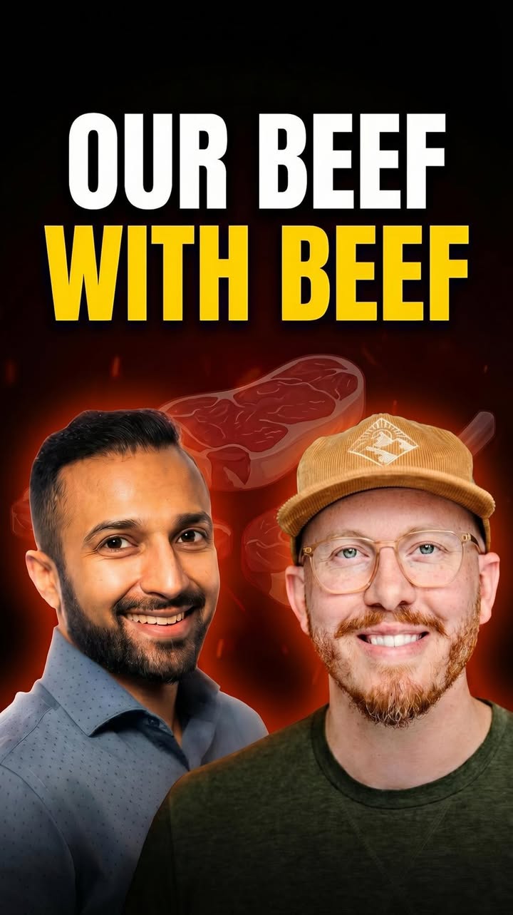 Ex-carnivore @lillie_kane_ made several misleading claims about beef, so I teamed up with environmental scientist @nicholasdcarter to fact-check them.

Claim 1: Animal ag isn’t as damaging as transportation.
Fact check: When you account for both direct emissions and the lost carbon sequestration potential from land used for livestock, animal agriculture contributes more than all transportation combined.

Claim 2: Cows have been around for millions of years.
Fact check: Wild bovines have, but domesticated cattle have only existed for ~10,000 years, and livestock numbers have increased roughly 10-fold since the 1960s.

Claim 3: Pasture-raised cattle improve soil health.
Fact check: Pasture-raised cattle are actually a leading cause of soil degradation. Reducing intensity and herd numbers can reduce soil damage, but the best soil is still in wild untouched ecosystems. Even the best systems still emit far more methane...

Claim 4: Beef helps humans thrive.
Fact check: Regular beef consumption is actually associated with increased risks of cardiovascular disease and colorectal cancer.

Claim 5: Beef provides protein, iron, and B vitamins.
Fact check: True. But those nutrients can be obtained from non-meat sources without the aforementioned risks.

Claim 6: Beef helps build muscle.
Fact check: Again, true, but plant protein is just as effective without the risks.

References in the comments 👇

#regenerativeagriculture #nutrition #animalag #climatechange #plantbased