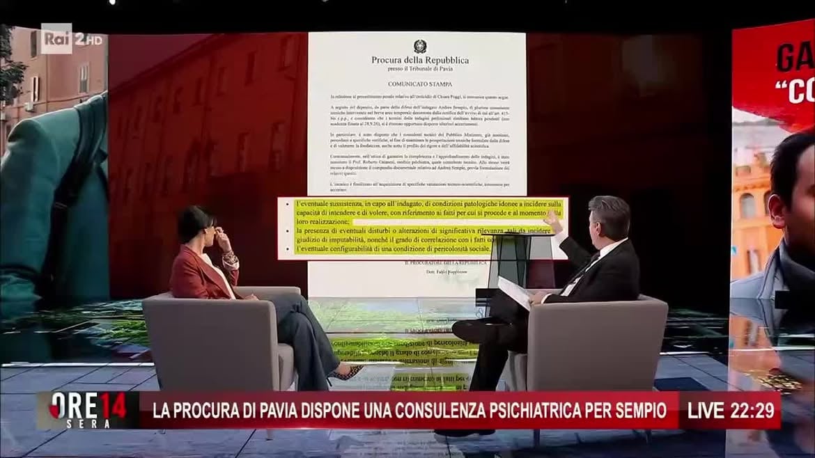Garlasco. La difesa di Andrea Sempio ha presentato 5 consulenze e una memoria difensiva per smontare le accuse della Procura di Pavia. A Ore14 sera parla l’avvocato Angela Taccia, legale di Andrea Sempio.