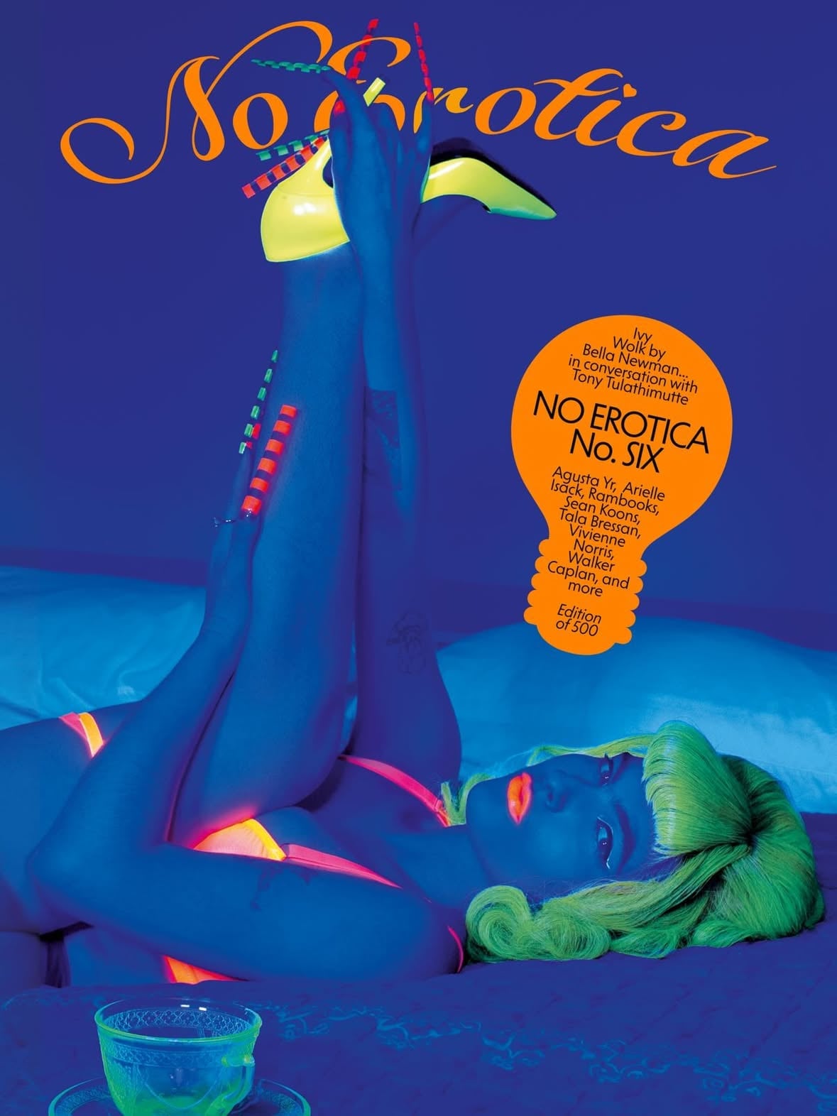 No Erotica 6 starring @wolkmindvirus2, shot by @bella_newman and interviewed by @tonytula – limited edition of 500 with special UV-reactive logo + custom UV light keychain, preorder link in bio.

Makeup by @alliesmithmakeup
Hair by @evaniefrausto @its__marin_ 
Nails by @nailsbymei
Cover design by @harold__bennett 

No Erotica 6 features contributions by @iceicebabyspice, @ariellehere, @commissionofficial, @februarytrash, @ixsabelle, @keansoons, @leahhforpresident, @nico.lou, @rambooks66, @stolenbesos, @talabressan, @vaughantomlinson, @vivienneenorris, @walkercapla , and more. It was designed by @edentaff. The fiction and non-fiction was edited by @cressitta.