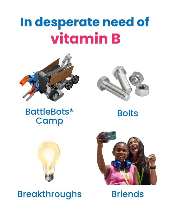 We think your child could use a boost of vitamin B this summer...and it isn't too late!!