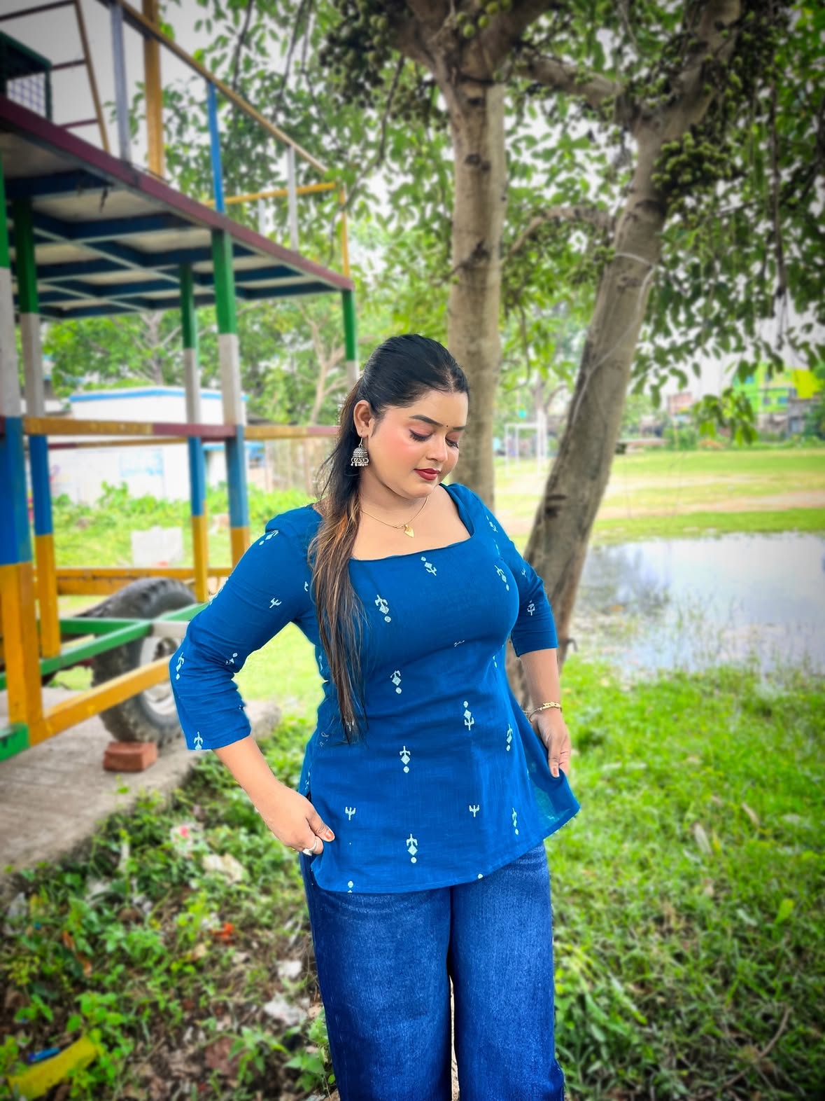 Comment ‘’LINK’’ for Kurti and jeans 🔗 

#outfit #summeroutfits  #myntrahaul  #ootd #girlfit