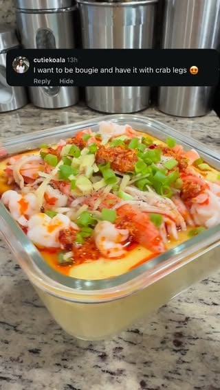 What topping should I do next…… salmon, chicken, ground pork, beef ect…….. ya’ll don’t bring hate to this comment. She just telling me what she wants and there’s nothing wrong with that. #nuocmamafoods #recipe #steamegg #eggs #egg