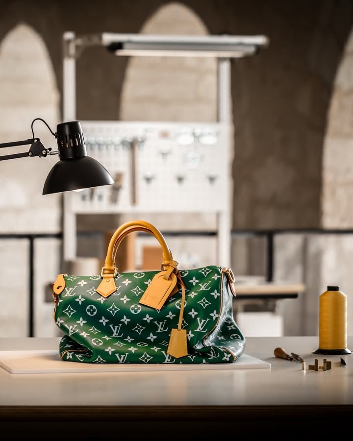 Signature legacy. Inclusive of leather selectors and cutters to seamstresses and assembly artisans, each of Louis Vuitton's dedicated craftsmen contributes a precise gesture to creating the LV Buttersoft Speedy bag — a collective mastery shaped through generations of enduring savoir-faire. Discover the iconic bag via link in bio. 

#PharrellWilliams #LouisVuitton