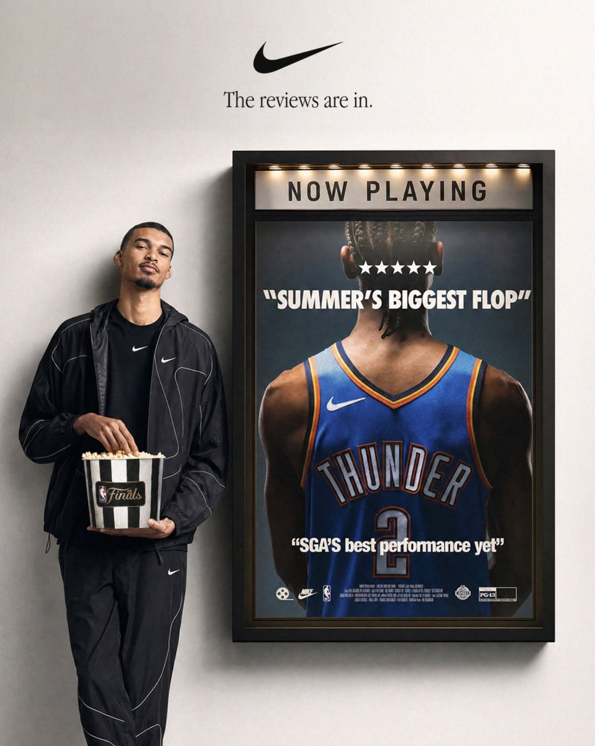 The reviews are in. ⭐️⭐️⭐️⭐️⭐️

@wemby and the @spurs are going to the #nbafinals 

This is a concept. Not associated with Nike or the @nba 

Created with AI + Photoshop + Getty