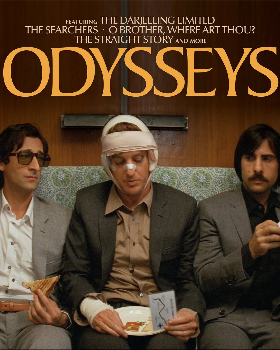 ODYSSEYS 📺 Coming to the Criterion Channel June 1! 

The road of return is studded with adventure, discovery, and surprise in these tales of epic quests that draw on one of literature’s most enduring narrative archetypes: the journey back home. Whether traversing the hardscrabble highways of Depression-era America (SULLIVAN’S TRAVELS, O BROTHER, WHERE ART THOU?), the surreal labyrinth of New York City after dark (AFTER HOURS), or the elemental wilderness of the frontier (THE SEARCHERS, WALKABOUT), these by turns tragic, comic, mythic, and deeply personal tales of wanderers and seekers tap into the fundamental human yearning to find our way back to where we belong.

Featuring:
SULLIVAN’S TRAVELS (Preston Sturges, 1941)
THE SEARCHERS (John Ford, 1956)
WALKABOUT (Nicolas Roeg, 1971)
AFTER HOURS (Martin Scorsese, 1985)
THE STRAIGHT STORY (David Lynch, 1999)
O BROTHER, WHERE ART THOU? (Joel Coen, 2000)
THE DARJEELING LIMITED (Wes Anderson, 2007)

Coprogrammed by Sean Fennessey