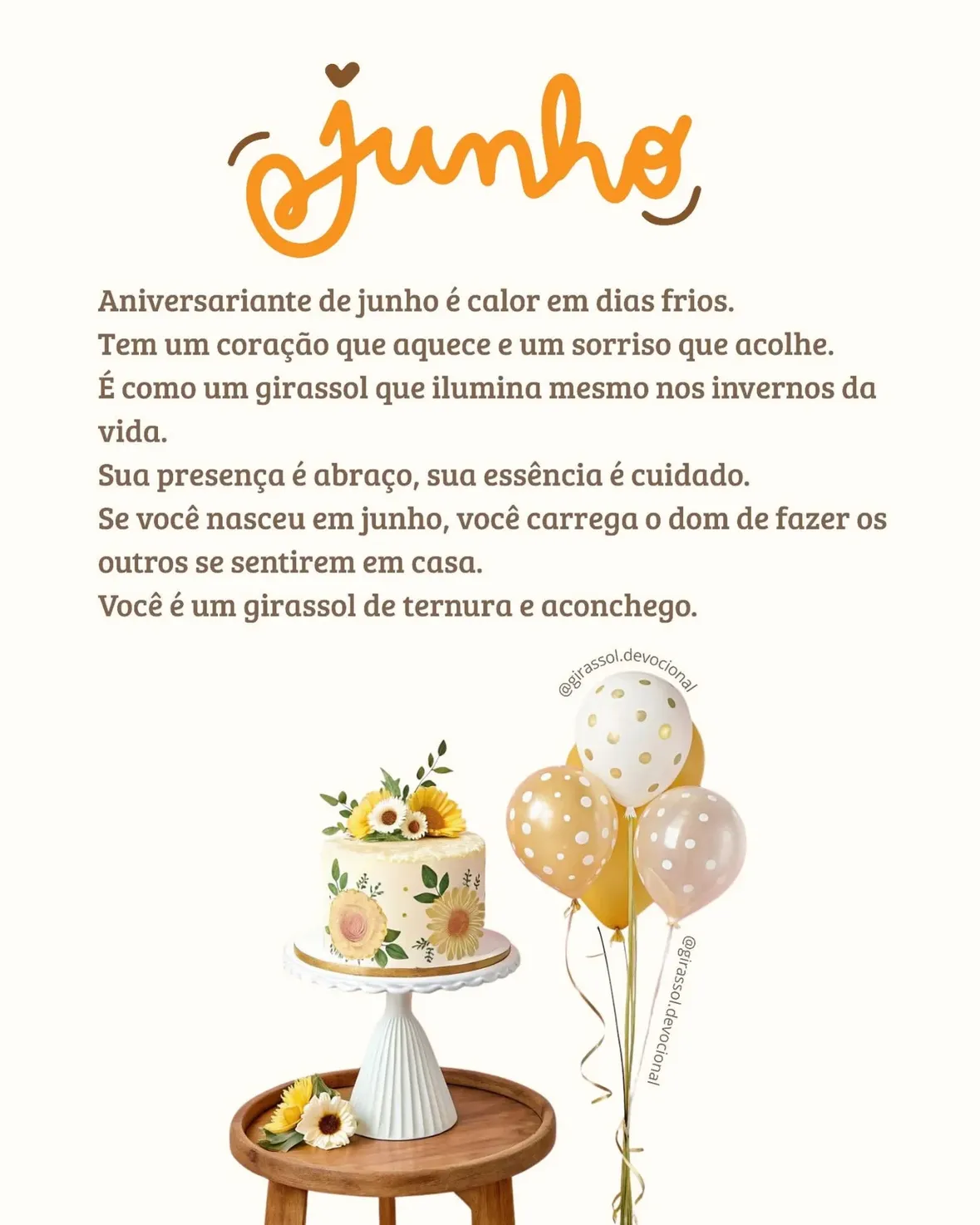 Marque alguém que faz aniversário em Junho 

Siga @girassol.citou