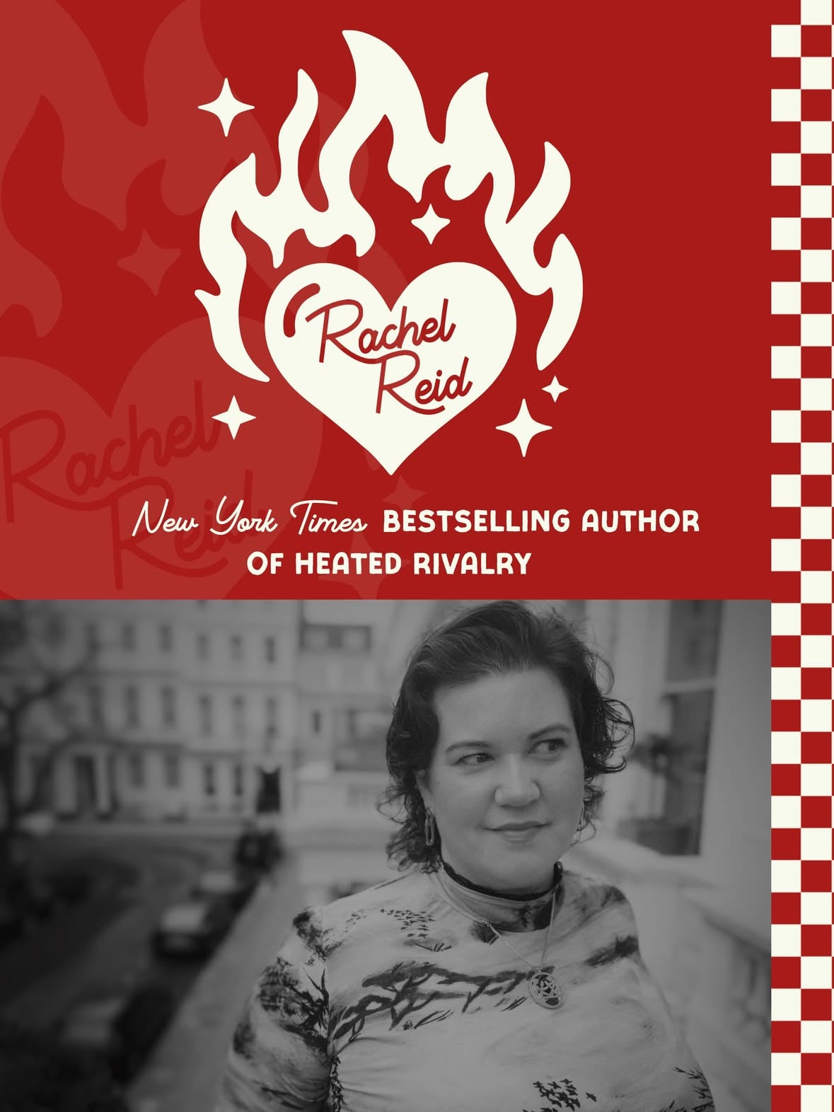 THE BIG REVEAL IS HERE! ❤️‍🔥
Thrilled to share my new brand & website is LIVE TODAY! 
A huge thank you to @bookshirecreative for this shiny new look to www.rachelreidwrites.com ❤️‍🔥🏒