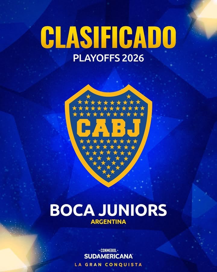 🏆💙💛 ¡@bocajrs jugará los Playoffs de Octavos de Final de la CONMEBOL #Sudamericana!

#LaGranConquista
