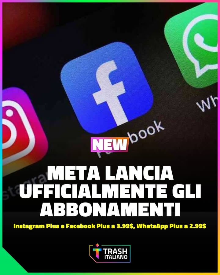 Gli abbonamenti di Meta 🫠