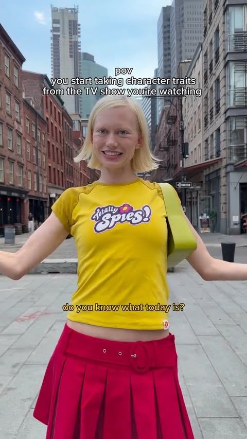 you can call me Clover for the rest of the day 🤣 happy 25th anniversary of Totally Spies! <3 i will be celebrating by wearing the new @totallyspiesofficial collection with @deco.beauty @tylermcgillivary, and @thebonbonwhimsclub <3 #ad #TotallySpies #TotallySpies25Years

top, skirt and dress: @tylermcgillivary
jewelry: @thebonbonwhimsclub (the bubble bracelets will be available at @urbanoutfitters!!!) 
nail stickers: @deco.beauty