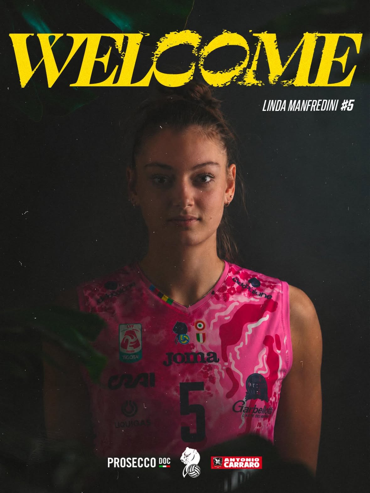 Linda Manfredini sarà una Pantera nella stagione 2026-27! 💛💙

La Prosecco DOC A. Carraro Imoco Conegliano annuncia la prima novità con l’arrivo della centrale italiana classe 2006 di 186 cm, che vestirà la maglia numero 5. Già controllata nelle sue ultime stagioni dalla Prosecco DOC, modenese e nazionale azzurra, Manfredini dopo l’apprendistato a Bergamo è pronta a spiccare il volo in gialloblù nella prossima stagione.
In azzurro ha debuttato quest’estate brillantemente nelle amichevoli recenti della Nazionale, risultando una delle sorprese più importanti. Nella sua ultima stagione a Bergamo in Regular Season ha collezionato 55 muri (6° in campionato) e 33 aces (2° solo dietro ad Antropova). In 29 partite stagionali ha realizzato 262 punti con 1.17 battute vincenti a set e 1.93 muri punto per parziale, numeri top.

“Dire che da oggi sono una Pantera mi fa un bellissimo effetto: sono onorata di entrare a far parte di un club così prestigioso, provo grande emozione ora che rappresento una delle migliori realtà pallavolistiche in Italia e nel mondo.”

#ImocoVolley #Pantere #LindaManfredini #ProseccoDOCImoco #Palaverde