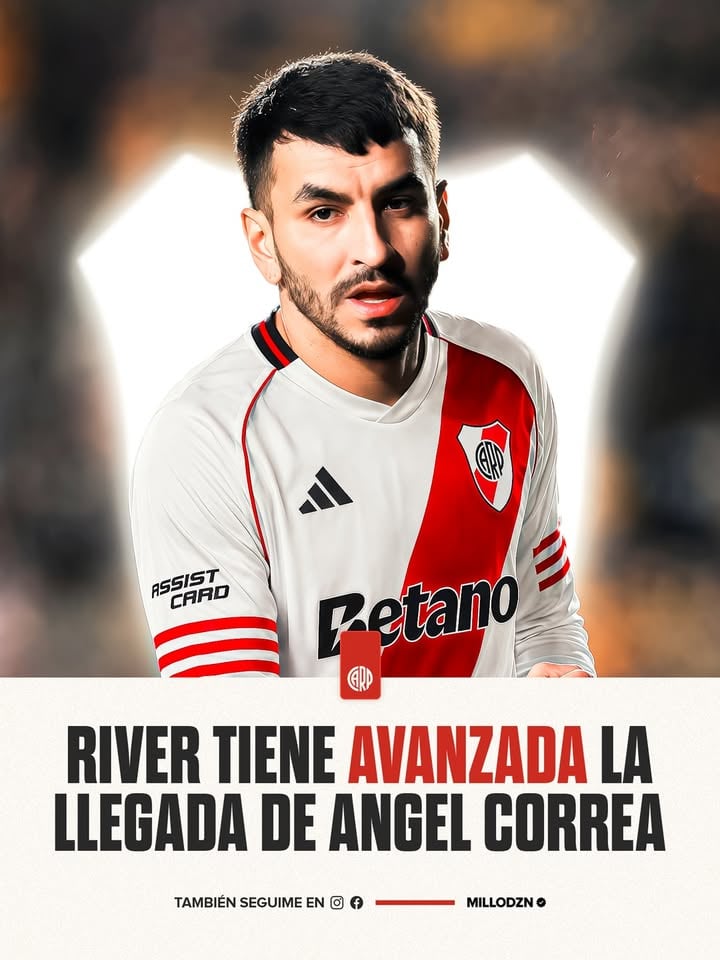 AHORA 🚨 River Plate, con Eduardo Coudet y Pablo Longoria a la cabeza, avanza en el mercado de pases con la idea de cerrar rápidamente las incorporaciones para iniciar la pretemporada el 21 de junio con la mayor cantidad de fichajes posibles. Con Otamendi cerrado, ahora el Millonario avanza por otro campeón del mundo: Ángel Correa.

🔴 Informa Germán García Grova que el acuerdo entre River Plate y Tigres de México está avanzado, pero todavía no cerrado, por el delantero de 31 años Ángel Correa.

⬜ Facundo Colidio sonaba como el jugador a incluir en la operación, pero Tigres no quiere incorporarlo en la negociación. El conjunto mexicano está firme en realizar una operación netamente económica (otros medios de comunicación teorizan que el Millonario desembolsaría entre 9 y 11 millones de dólares).

#RiverPlate #AngelCorrea #Correa #Tigres #Mexico