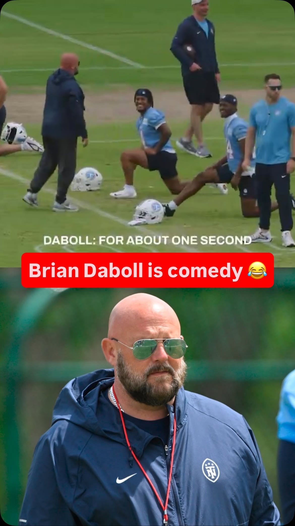 Titans new OC Brian Daboll is ready to put the cleats on 😭

(via @titans) 

#nfl #football #nflfootball #titans